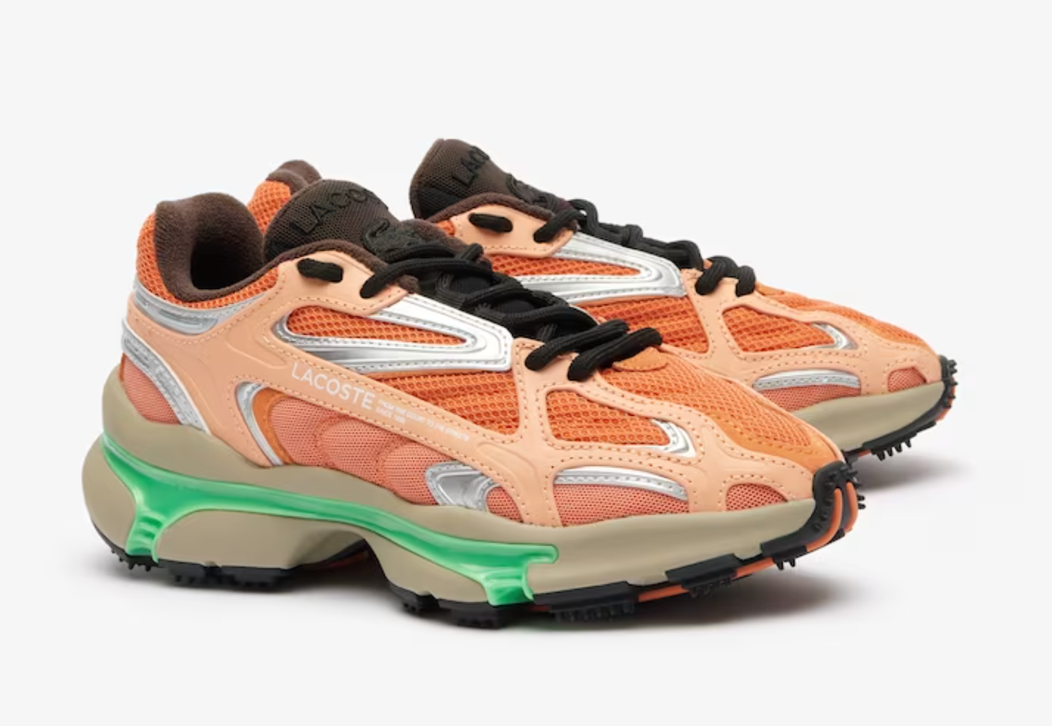 Lacoste Shoes - L003 - Orange Green - 2K24 124