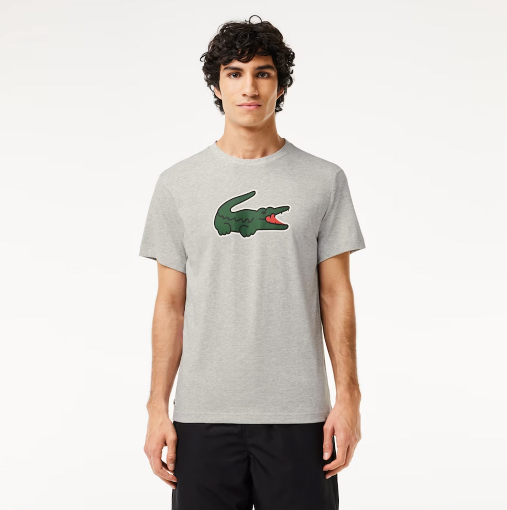 Lacoste T-Shirt - Ultra Dry XXL Logo - Grey  - TH7513-51