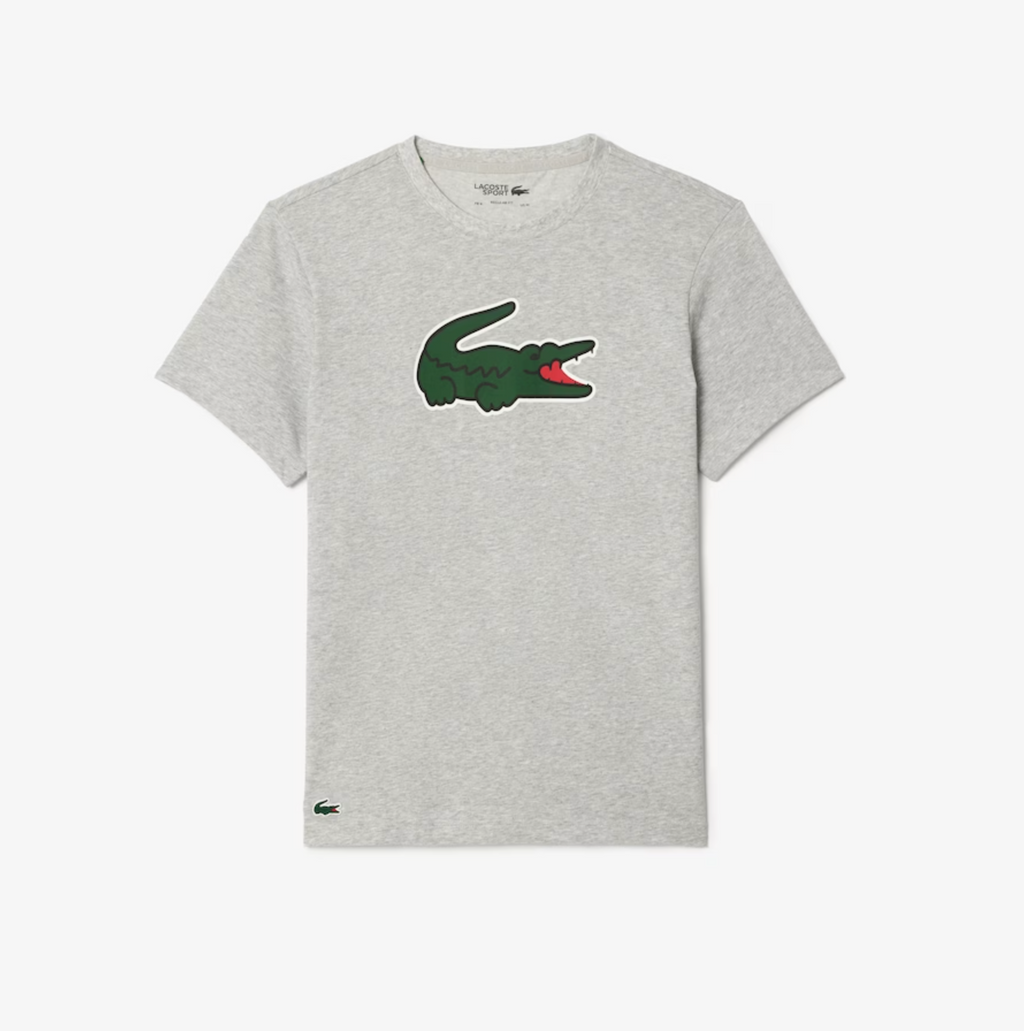 Lacoste T-Shirt - Ultra Dry XXL Logo - Grey  - TH7513-51