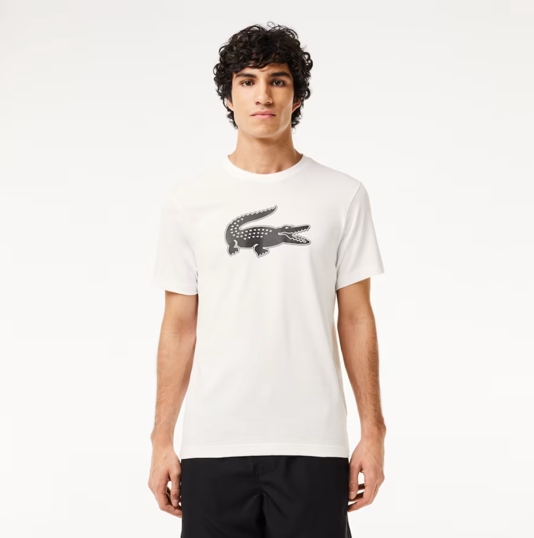 Lacoste T-Shirt - Ultra Dry XXL Logo - White  - TH2042-51