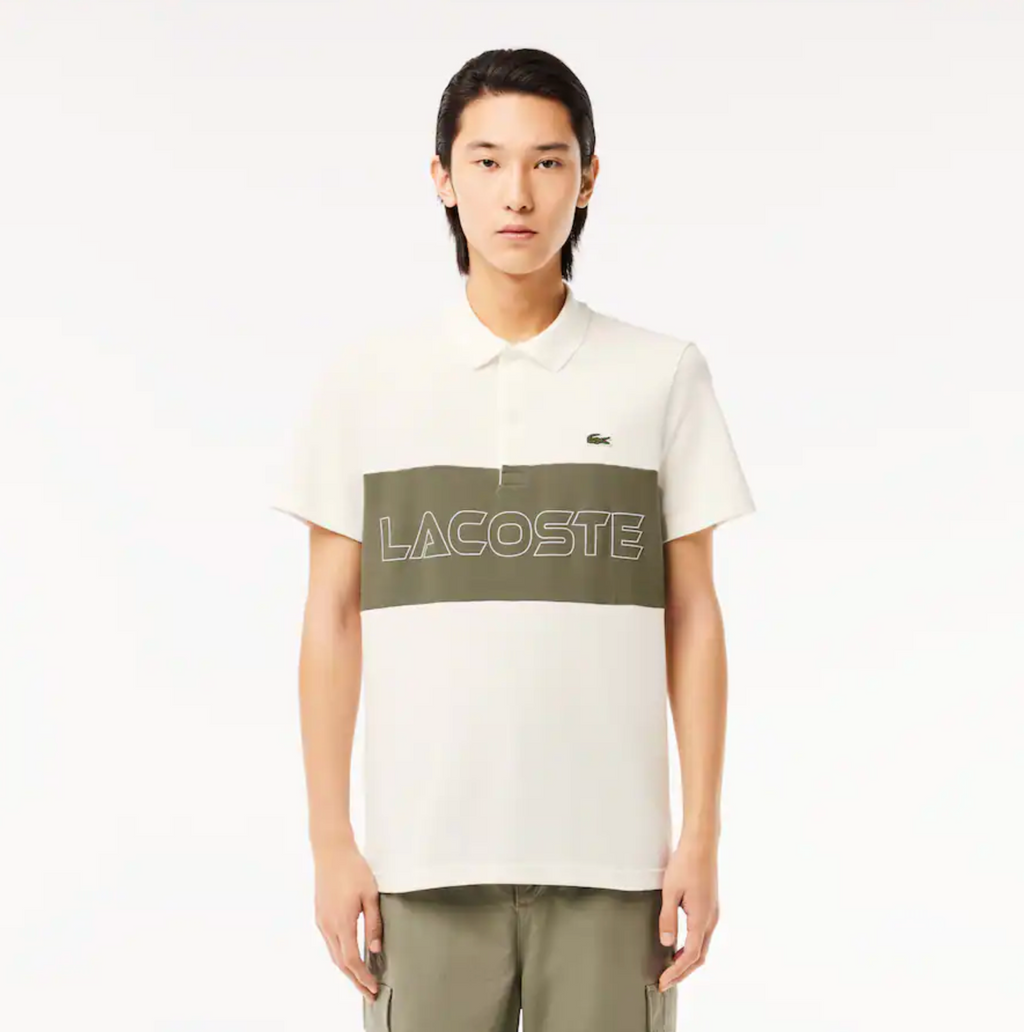 Lacoste Polo T-Shirt - Stretch Pique Colorblock - White - PH1470-51