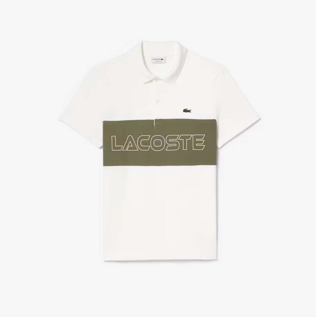 Lacoste Polo T-Shirt - Stretch Pique Colorblock - White - PH1470-51