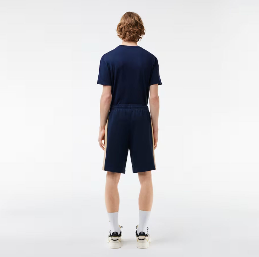 Lacoste Shorts - Men's Colorblock Fleece - Navy - GH1434-51