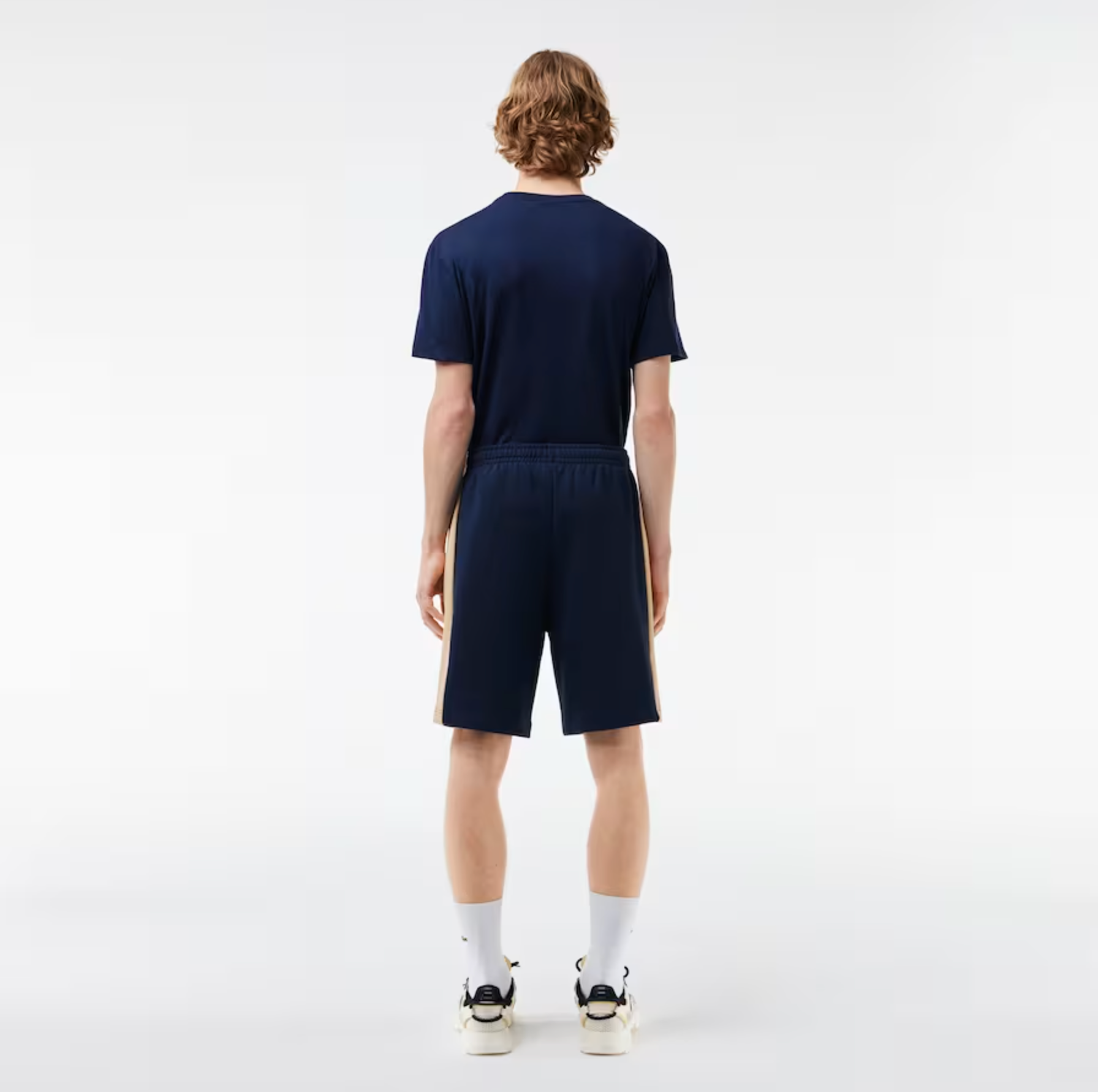 Lacoste Shorts - Men's Colorblock Fleece - Navy - GH1434-51