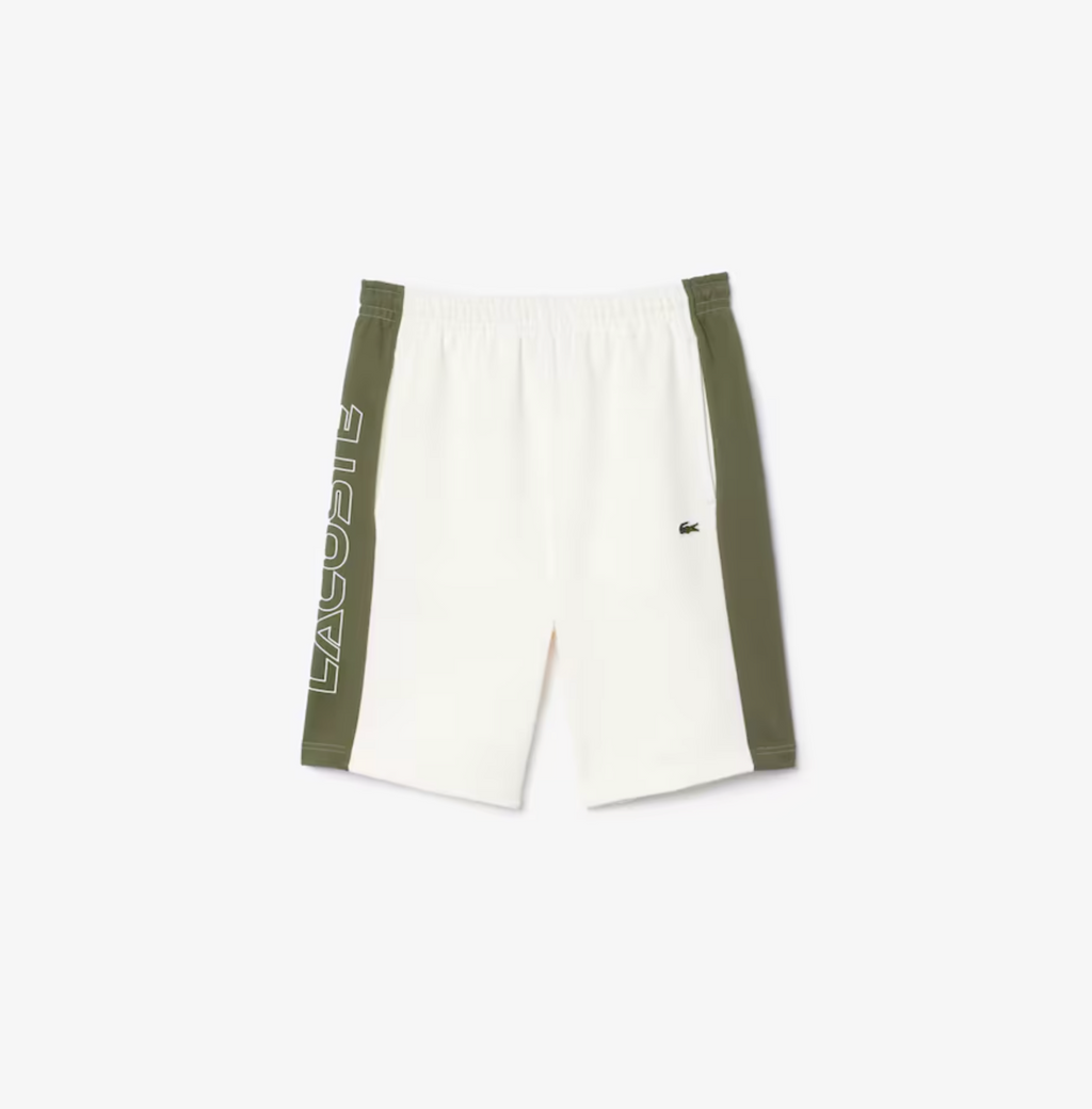 Lacoste Shorts -  Men's Colorblock Fleece - White - GH1434-51