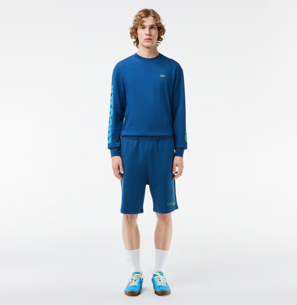Lacoste Shorts - Men's Washed Effect - Blue - GH7526-51