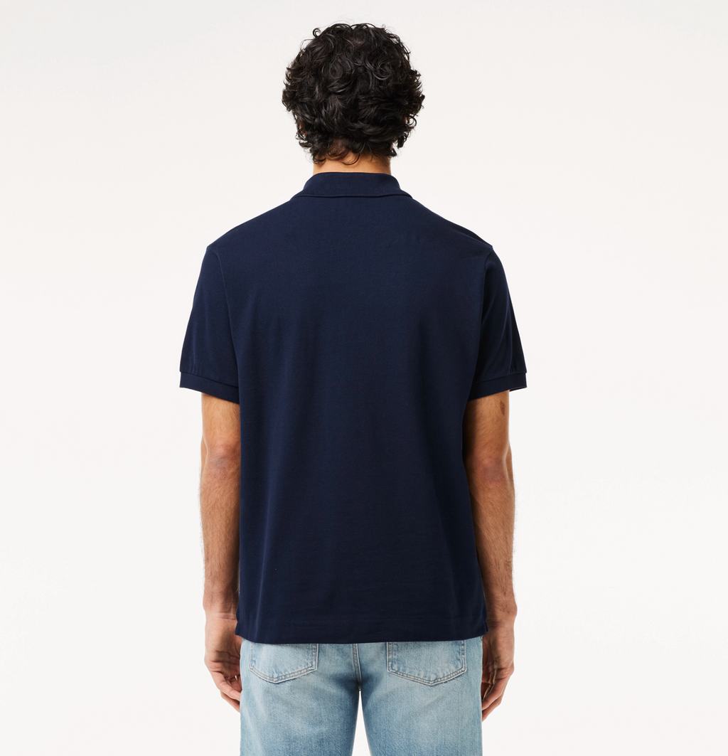 Lacoste Polo T-Shirt - Men's Branded Piqué Polo - Navy - PH7419