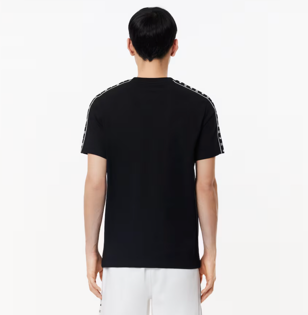 Lacoste T-Shirt - Men's Cotton Stripe - Black - TH7404-51