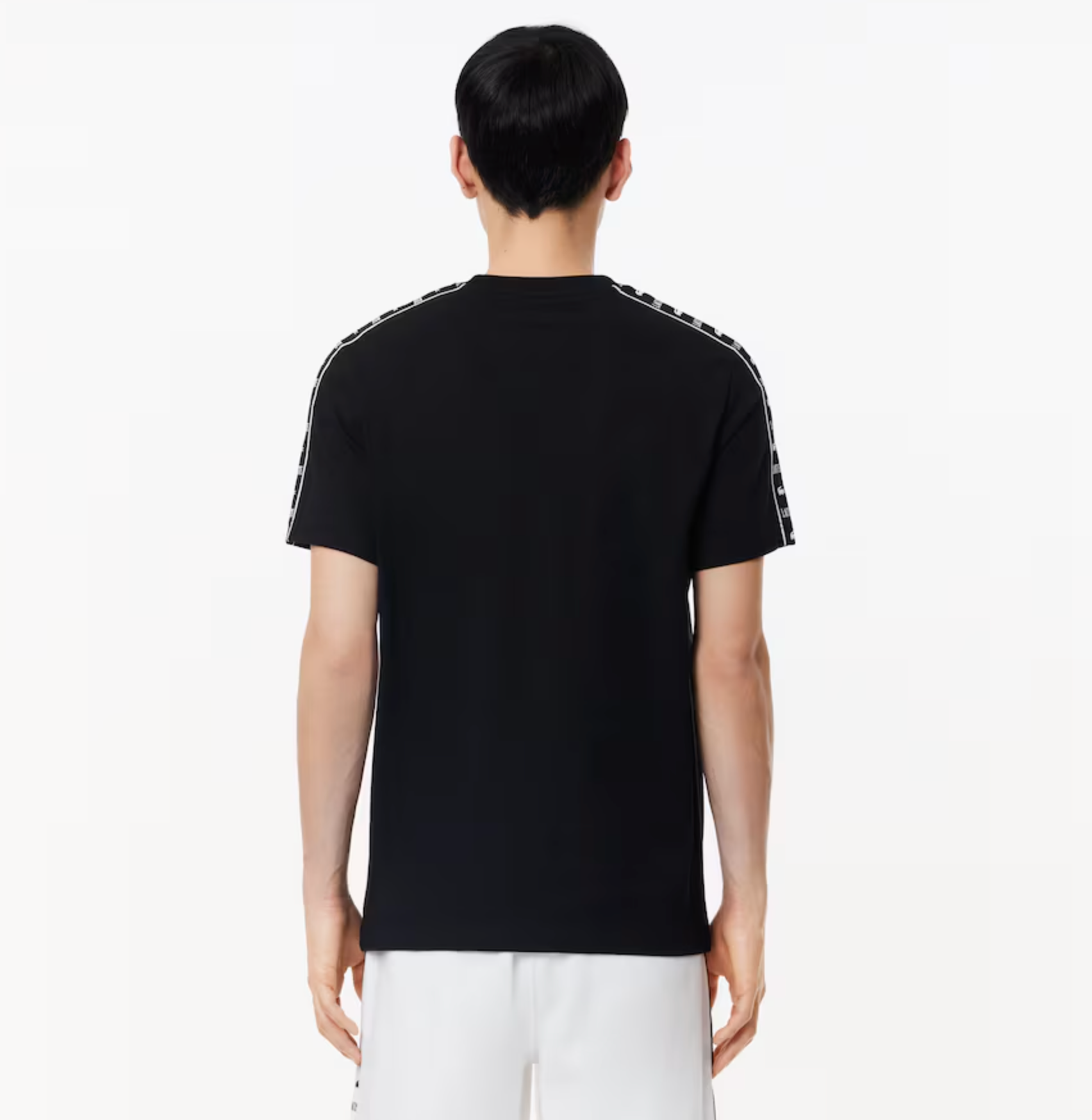 Lacoste T-Shirt - Men's Cotton Stripe - Black - TH7404-51