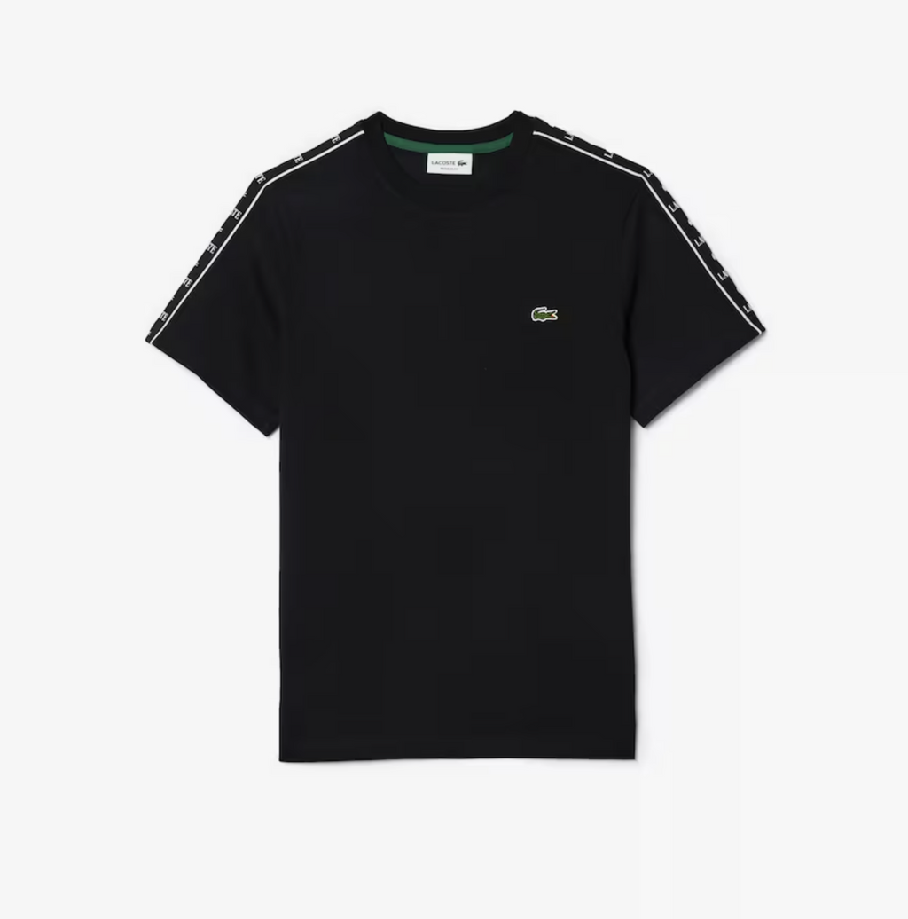 Lacoste T-Shirt - Men's Cotton Stripe - Black - TH7404-51