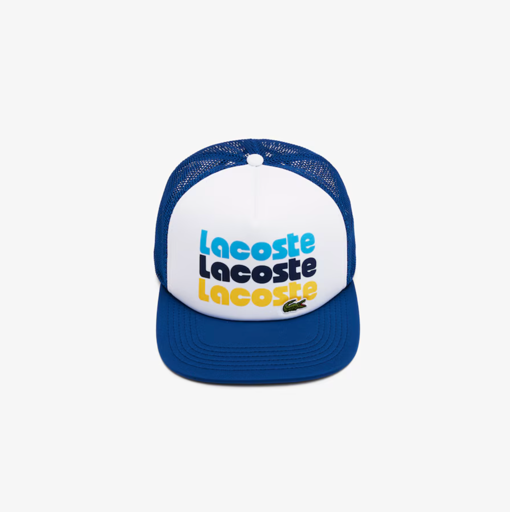 Lacoste Hat - Unisex Print Trucker Cap -   Beige And Brown F2F  - RK7886-51