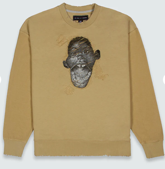GFA Manasseh Sweater - Big Mouth Crew - Pale Khaki - 031-8309