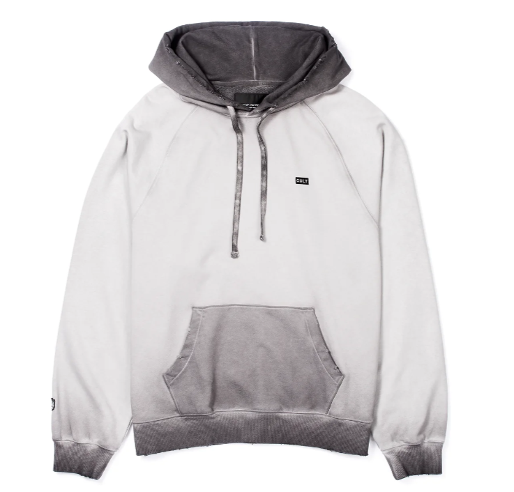 Cult Of Individuality Sweatsuit - Pullover Sweatshirt - Open Hem Sweatpants - Vintage Charcoal - 624BC-PH13D-SP14A