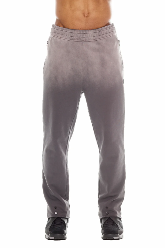 Cult Of Individuality Sweatsuit - Pullover Sweatshirt - Open Hem Sweatpants - Vintage Charcoal - 624BC-PH13D-SP14A