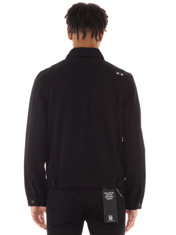 Cult Of Individuality Jacket - Type II Denim Jacket - Double Black - 624AC-TT12D