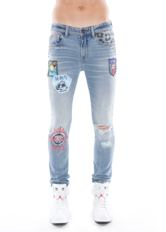Cult Of Individuality Jeans - Punk Super Skinny - Def Leppard - 623A2-SS1T