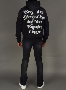 NME NYC Hoodie - Damien - Black  - 303