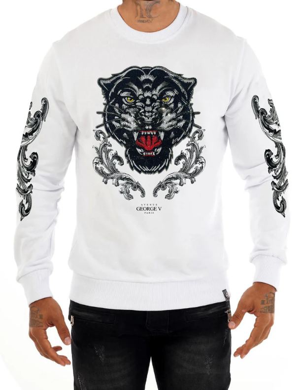 George V T-Shirt - Tiger - White - GV-2801
