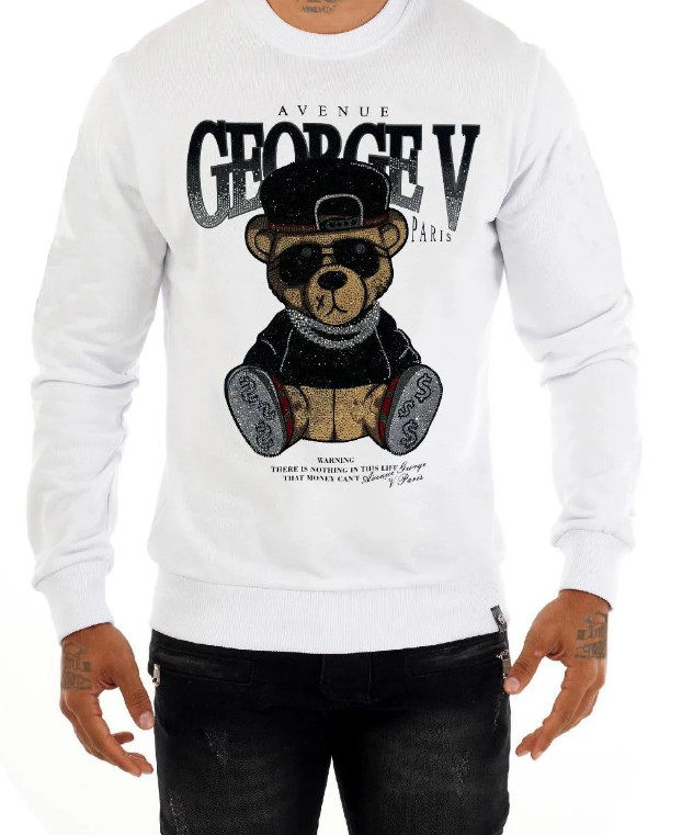 George V T-Shirt - Cool Teddy - White - GV-2805