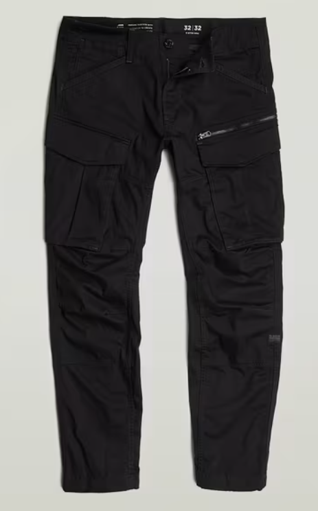 G-Star PANTS - ROVIC ZIP 3D REGULAR TAPPERED -DK BLACK - DO219O-D9O9-6484 51