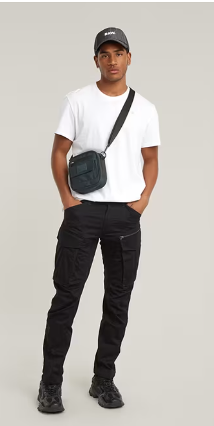 G-Star PANTS - ROVIC ZIP 3D REGULAR TAPPERED -DK BLACK - DO219O-D9O9-6484 51