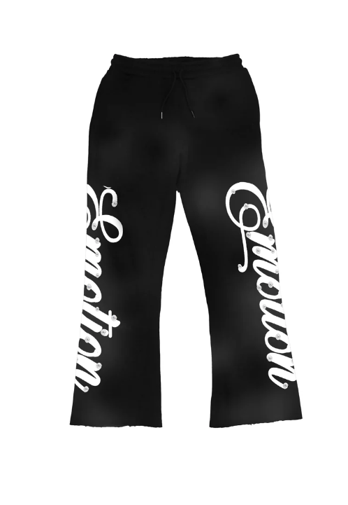 MIXED EMOTION Sweatpants - Rhinestoneâ€?Flare Sweatpants