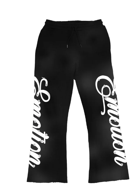 MIXED EMOTION Sweatpants - Rhinestoneâ€?Flare Sweatpants