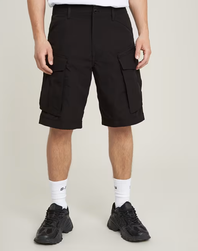 G-Star Shorts - Rovic Zip Relaxed - Dk Black -   D08566