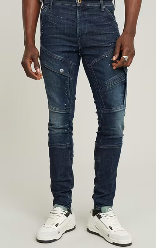 G-Star Jeans - AIRBLAZE 3D SKINNY - ANTIQUE PAINTED COSMIC GREEN - D16129-D634-H09451