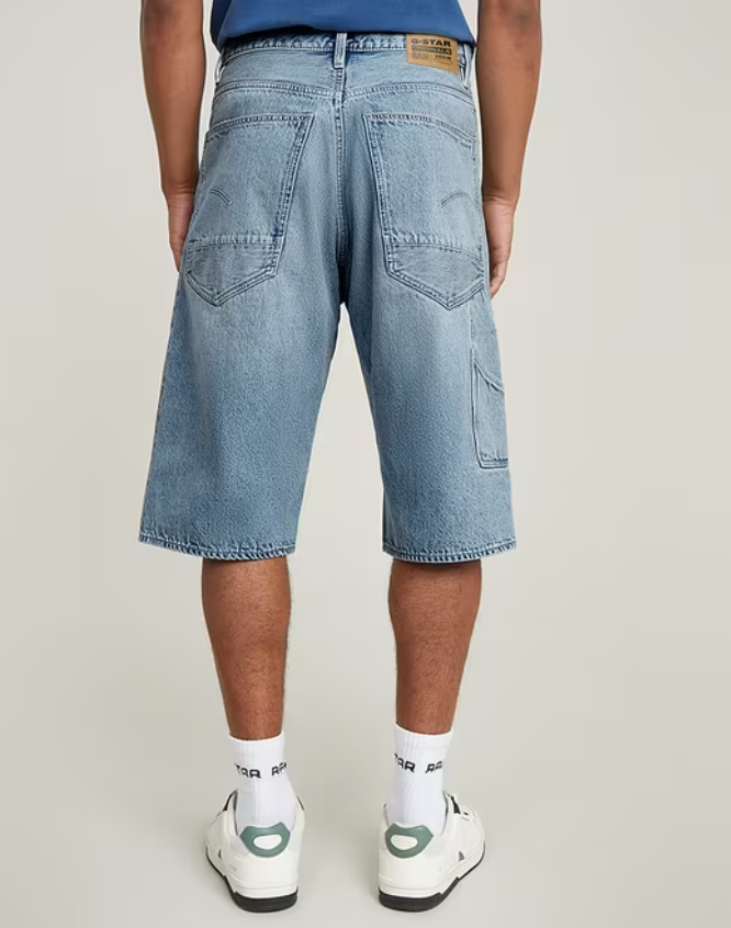 G-Star Shorts - Bam Logger Short - Vintage Ripped Mine Dust - D26129-H118