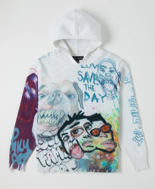 GFA Manasseh Sweater - White Train Sweater - Bleach White - 051-1501