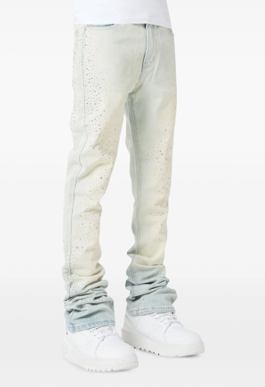 Guapi Jeans - Vintage Starry Sky Denim - White\Blue - GVBSD