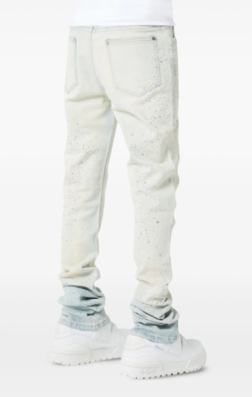 Guapi Jeans - Vintage Starry Sky Denim - White\Blue - GVBSD