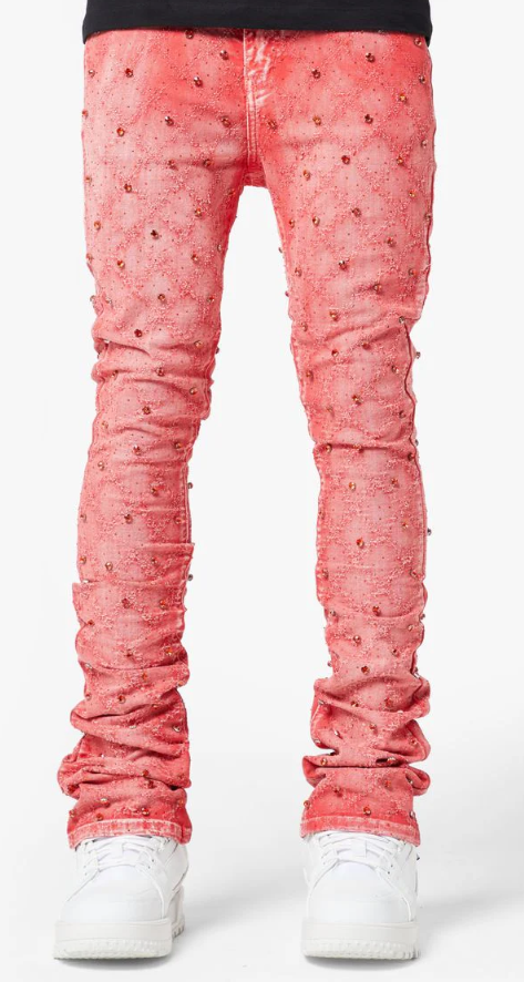 Guapi Jeans - Embellished Denim - Vintage Red - 445VRED