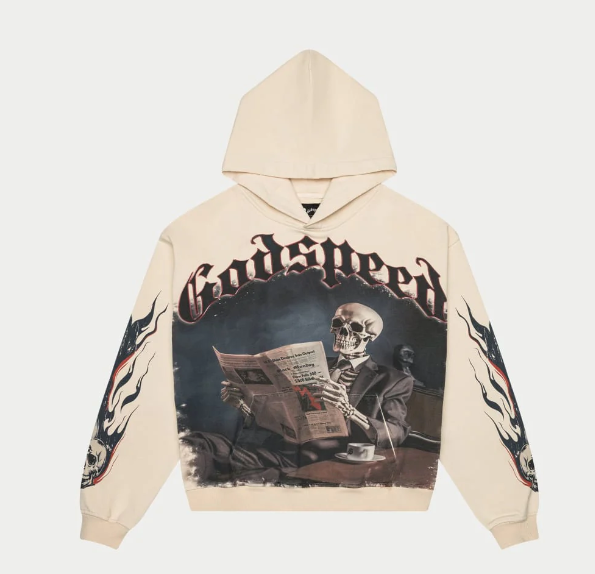 Godspeed Hoodie - Black Monday Hoodie - Bone - GSHBB