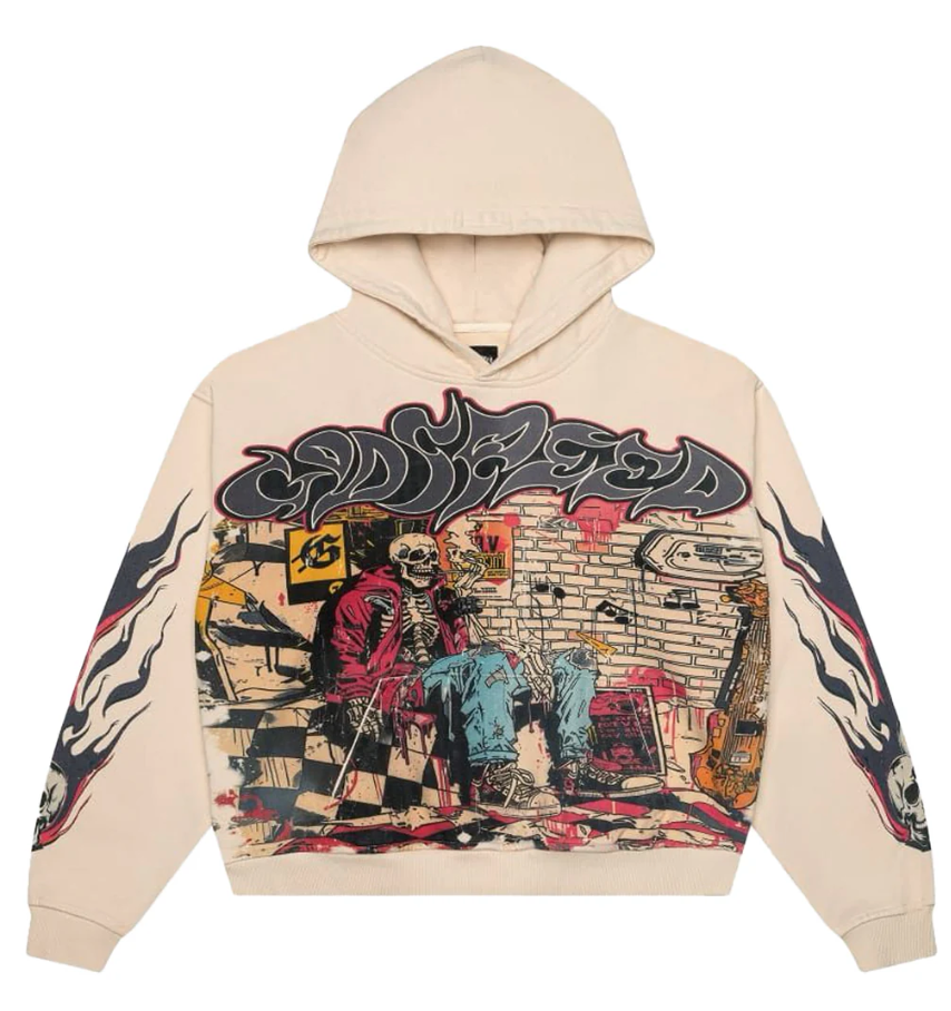 Godspeed Hoodie - Stoner Hoodie - Bone - GSHSB