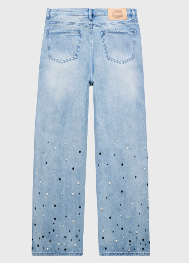 Homme+Femme Jeans - Pearl Denim Jeans - Blue - HFFW202455-1