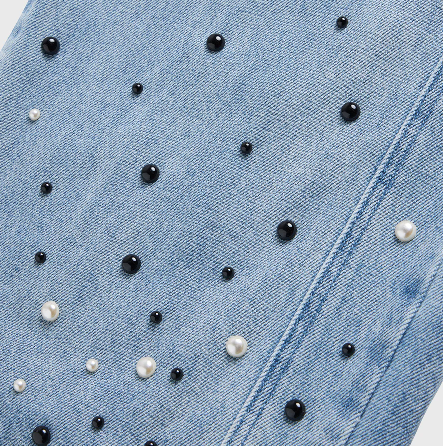 Homme+Femme Jeans - Pearl Denim Jeans - Blue - HFFW202455-1