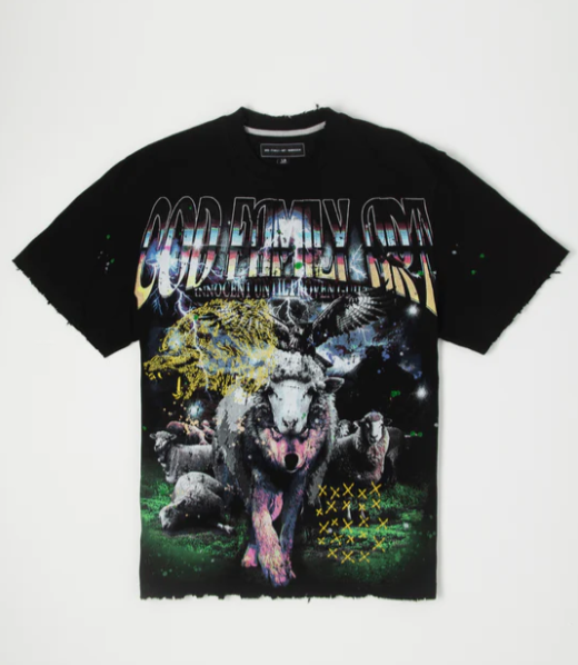 GFA Manasseh T-Shirt - Lycan SS Knit GFA - Black - 051-1306