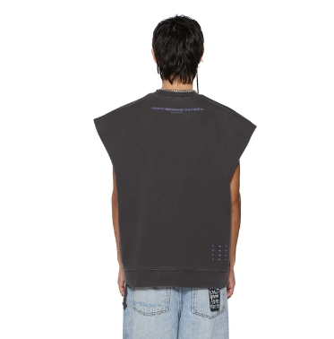 Ksubi T-Shirt - Kingdon Slash Crew - Faded Black - MSP25FL008