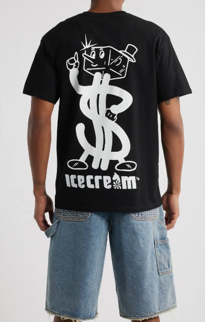 Icecream T-Shirt - My Friends Call Me Cash - BLack - 451-2208