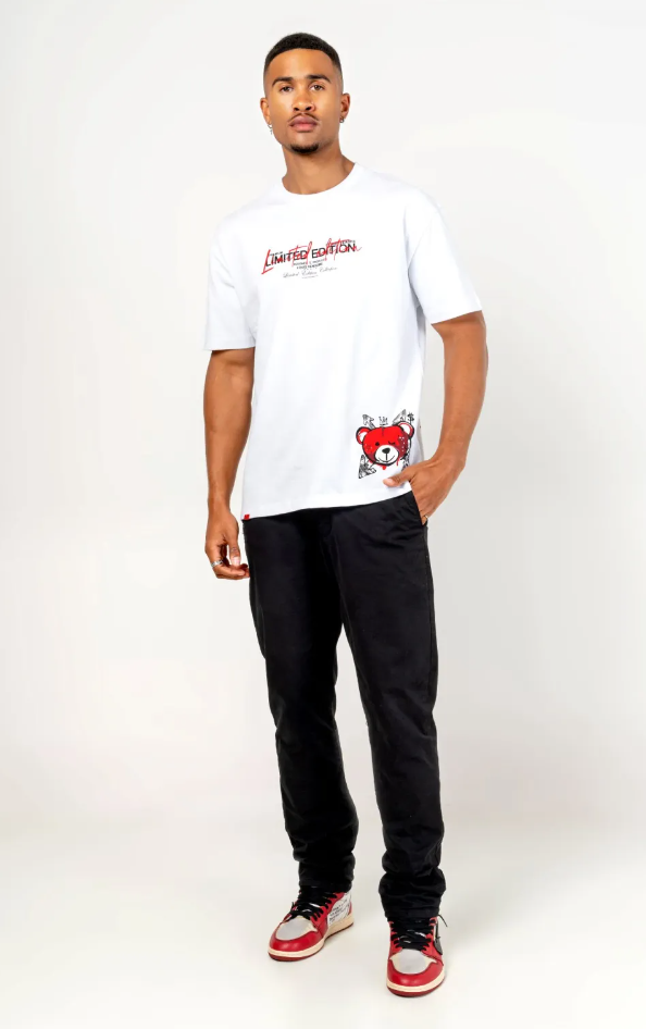 Louis Vendome T-Shirt - Limited Edition - White - Red - LV-54