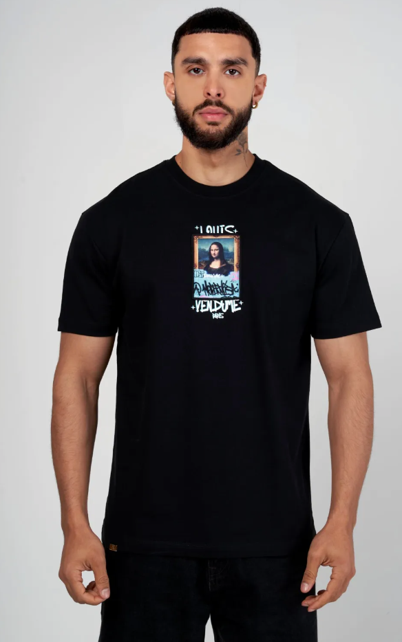 Louis Vendome T-Shirt - Mona Lisa - Black - LV-77