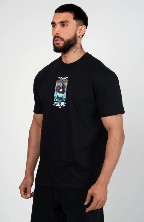 Louis Vendome T-Shirt - Mona Lisa - Black - LV-77