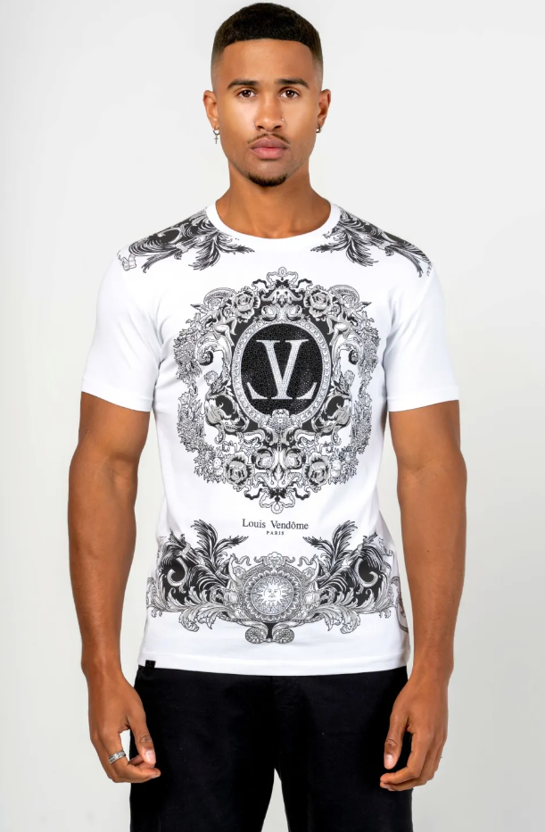 Louis Vendome T-Shirt - Baroque Inspiration - White - LV-72