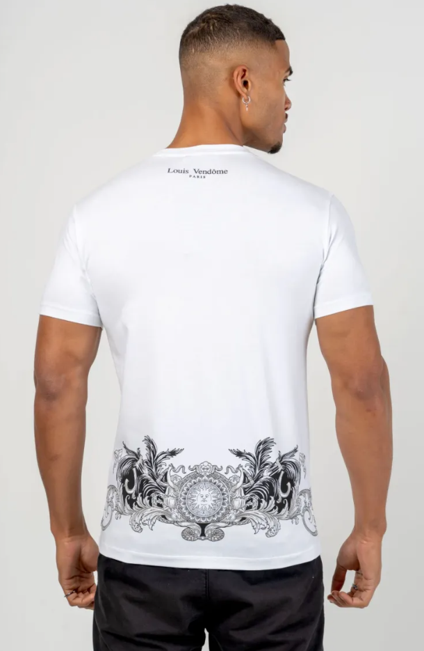 Louis Vendome T-Shirt - Baroque Inspiration - White - LV-72