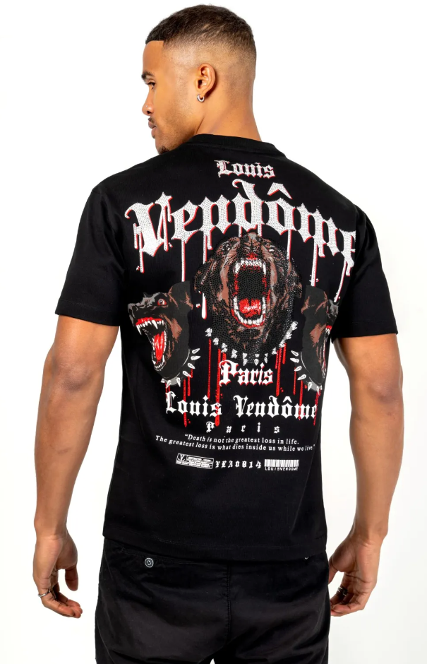 Louis Vendome T-Shirt - Security - Black - LV-73