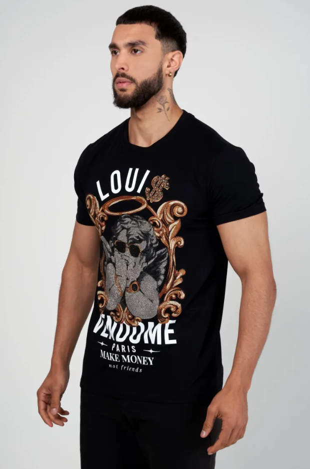 Louis Vendome T-Shirt - Make Money Not Friends - Black - LV-78