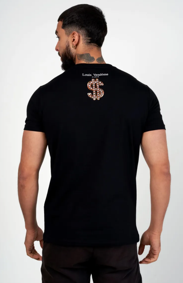 Louis Vendome T-Shirt - Make Money Not Friends - Black - LV-78