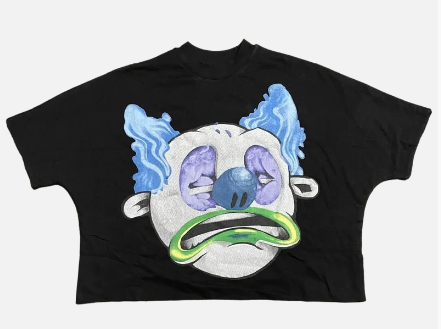 Billionaire Studio T-Shirt - Bloo Frown Face Tee - Black - BSTWTB